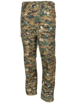 Spodnie US Kampfhose Rip Stop digital woodland wzmocnienia na kolanach i po
