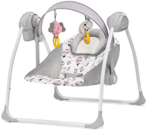 Kinderkraft Flo - elektryczny bujaczek 2w1 | Pink