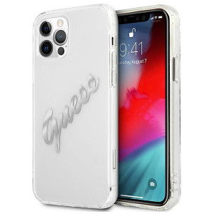 Guess Guhcp12mktrsvsi Iphone 12/12 Pro 6,1" Transparent Hardcase Vintage Sc