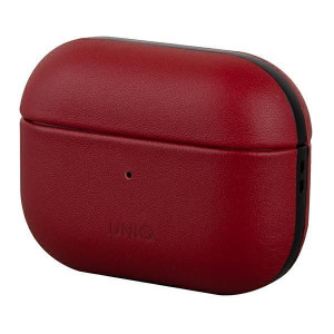 Uniq Etui Terra Airpods Pro Genuine Leather Czerwony/red