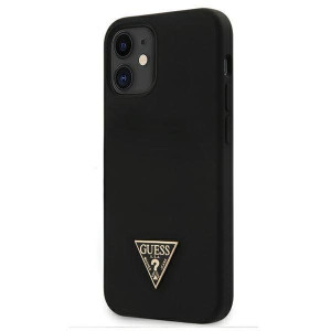 Guess Guhcp12slstmbk Iphone 12 Mini 5,4" Black/czarny Hardcase Silicone Tri