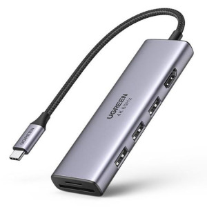 Ugreen 6w1 Wielofunkcyjny Hub Usb Typ C - 3x Usb 3.2 Gen 1 / Hdmi 4k 60hz /