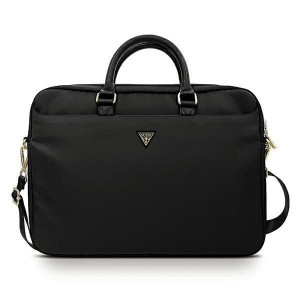 Guess Torba Gucb15ntmlbk 16" Czarny /black Nylon Triangle Logo