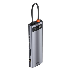 Baseus Metal Gleam 11w1 Wielofunkcyjny Hub Usb Typ C - 3x Usb 3.2 Gen 1 5gb