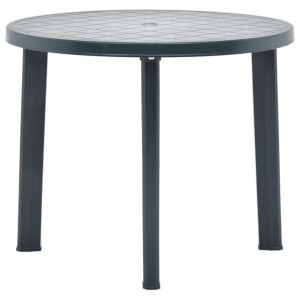 Stolik ogrodowy, zielony, 89 cm, plastikowy