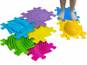 Mata SENSORYCZNA PUZZLE 5 element Ortopedyczna 3D