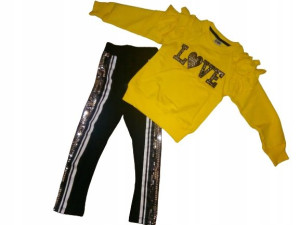 Komplet Love Bluza Spodnie Rozm.116(5-6 Lat)