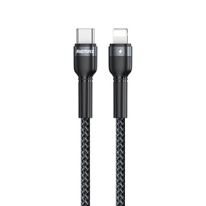 Remax Kabel Jany Rc-171 - Typ C Na Lightning - Pd 20w 1 Metr Czarny