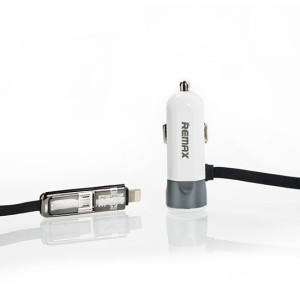 Remax Ładowarka Samochodowa Rcc-102 - Usb - 3,4a Z Kablem 2 W 1 Micro Usb,