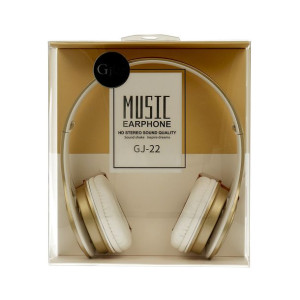 Słuchawki Gjby - Audio Extra Bass Gj-22 Z Mikrofonem Złote