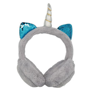 Słuchawki Gjby - Pluszowe Unicorn Szare