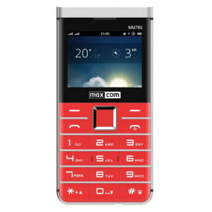 Telefon - Maxcom Mm 760 Dual Sim Czerwony