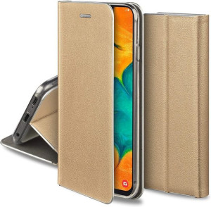 Etui Huawei P40 Lite Portfel Z Klapką Skóra Ekologiczna Flip Venus Złote