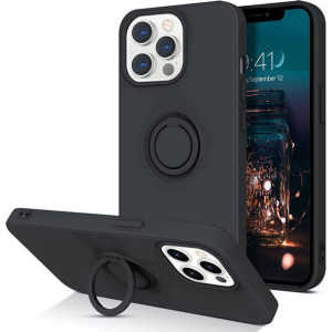Etui Iphone 13 Pro Max Silikonowe Ring Pierścień Magnetyczny Silicone Ring