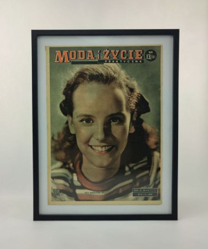 Plakat Prl Oryginalna Gazeta Vintage W Ramce "gdy Nadszedł Maj"