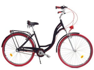 Rower Dallas City Alu 28" 3spd - czarny z czerwonym