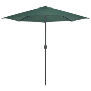 Półparasol balkonowy na słupku z aluminium, 270x135 cm, zielony