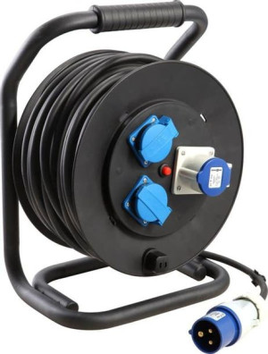 Przedłużacz Bębnowy Brunner Drummer Rubber (3x1,5mm) 25m Cee + 2 Schuko