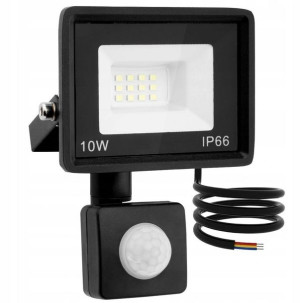 Halogen Lampa Led Czujnik Ruchu 10w Ip66 800lm