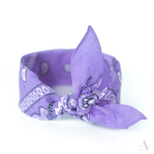 Bandama Bandamka 100% bawełna Bandana fioletowa