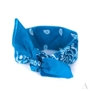 Bandama Bandamka 100% bawełna Bandana niebieska