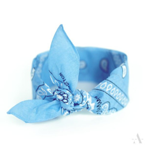 Bandama Bandamka 100% bawełna Bandana niebieska