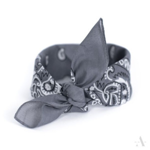 Bandama Bandamka 100% bawełna Bandana szara