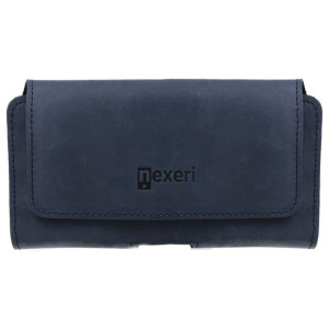 Kabura Skórzana Iphone 5 / 12 Mini Do Paska Nexeri 3d Crazy Granatowe