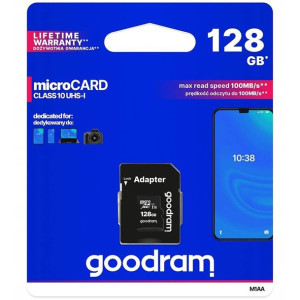Karta Pamięci Goodram 128gb Cl10 + Adapter 100/10 Mb/s