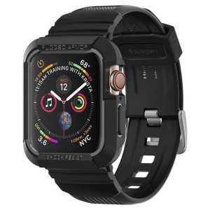 Etui Do Apple Watch 4 / 5 (44 Mm) Spigen Rugged Armor Pro Czarne