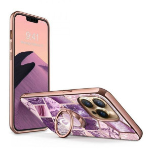 Oryginalne Etui Iphone 13 Pro Supcase Iblsn Cosmo Snap Marmur Fioletowe