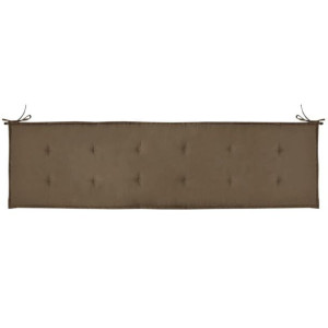 Poduszka na ławkę ogrodową, taupe, 180x50x3 cm