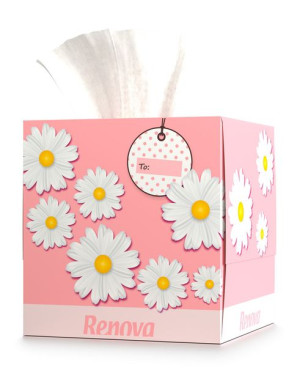 Chusteczki higieniczne Renova FACIAL TISSUES FLOWER 50szt