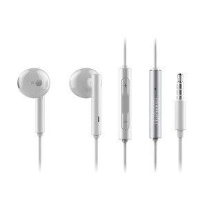 Oryginalny Zestaw Stereo Huawei AM115 P8/P8 Lite 3.5 mm bialy bulk