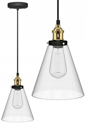 Lampa Wisząca Szklana Loft Industrial Kolory Verto