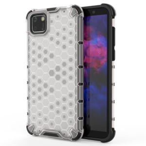 Honeycomb etui pancerny pokrowiec z żelową ramką Huawei Y5p przezroczysty