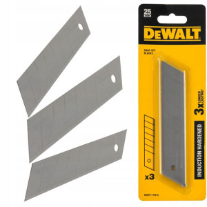 Dewalt Dwht11726 Ostrza Łamane 25mm Hartowane 3szt