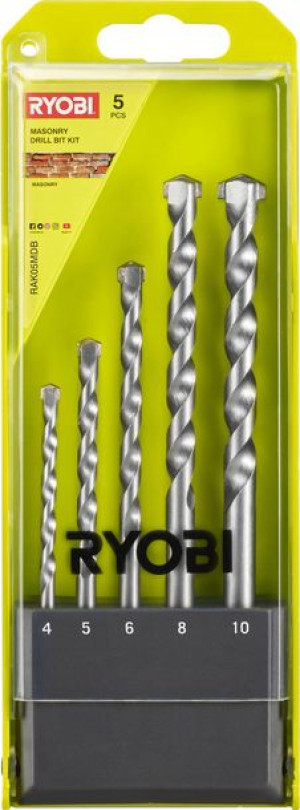 Ryobi Rak05md Zestaw Wierteł Do Betonu 5 Sztuk