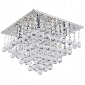 Kryształowa Lampa Sufitowa Plafon Glamour 70x70