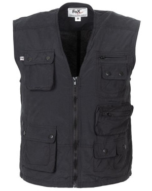KAMIZELKA  US Microfaser czarna M