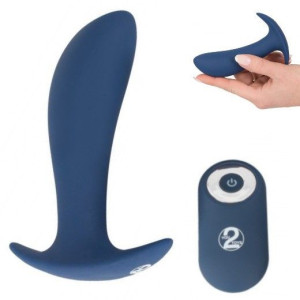 Wibrator Korek analny silikonowy z wibracjami 12 cm
