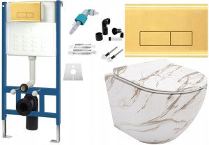 Zestaw Misa WC Podwieszana Lava + Stelaż Gold H