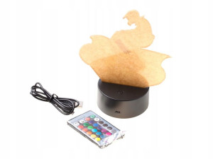 Lampka nocna 3D LED "Motocykl" Hologram