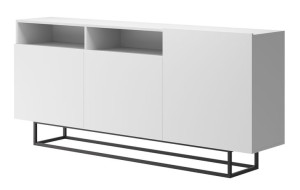 komoda szafka dąb artisan/grafit/biały CUBIC CK180 loft