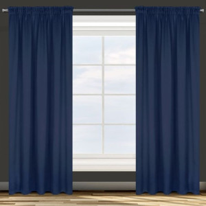 Zasłona Gotowa D91 Parisa Na Taśmie 135x270 Cm Granatowy