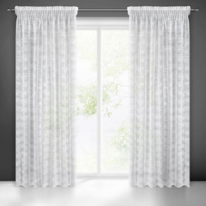 Firana Gotowa Astera Na Taśmie 140x270 Cm Biały