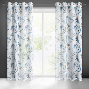 Firana Gotowa Aida 140x250 Cm Niebieski