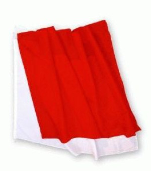 Flaga sygnalizacyjna 100x70 czerwona