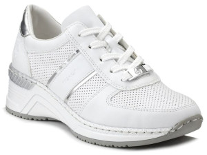 Sneakersy damskie na koturnie RIEKER N4315-80