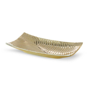 Patera Dekoracyjna Sena 35x20x6 Cm Złoty